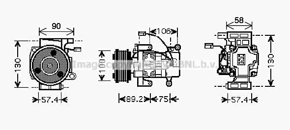 AVA QUALITY COOLING Компрессор, кондиционер MZAK208